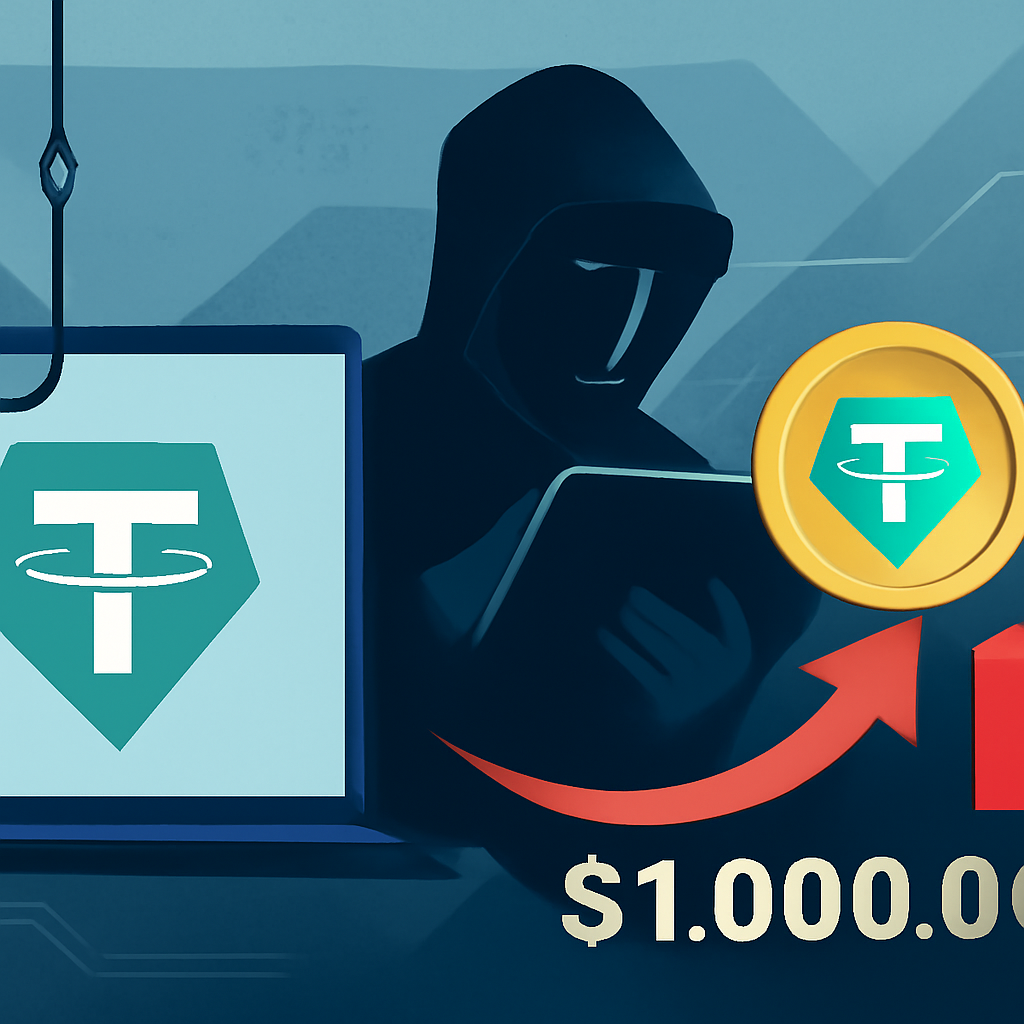 Phishing Scam Drains Investor of $1 Million USDT via Fake Tether Website