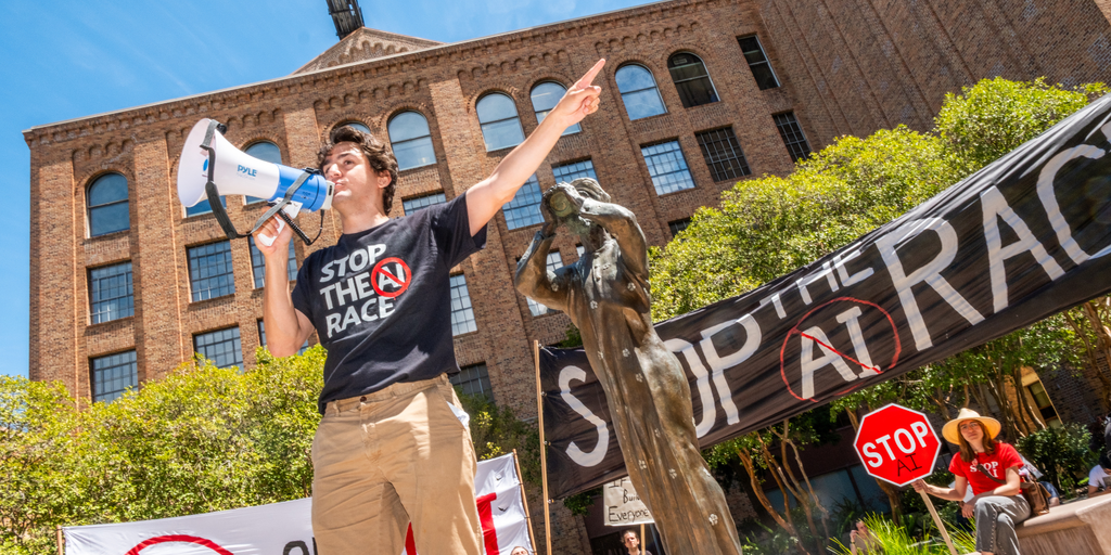 San Francisco Protesters Call for Immediate Halt to AI Development