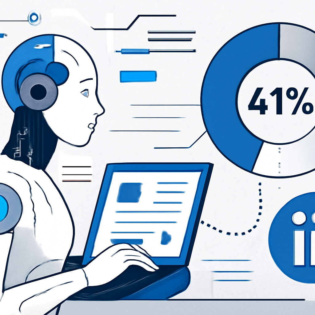 Искусственный интеллект создает 41% всех длинных постов на LinkedIn
