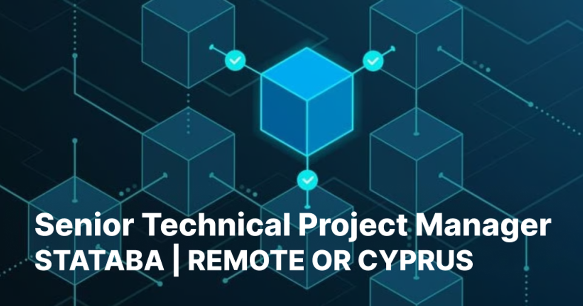 Senior Technical Project Manager (AI/ML) — Remote Then Relocation to Cyprus
