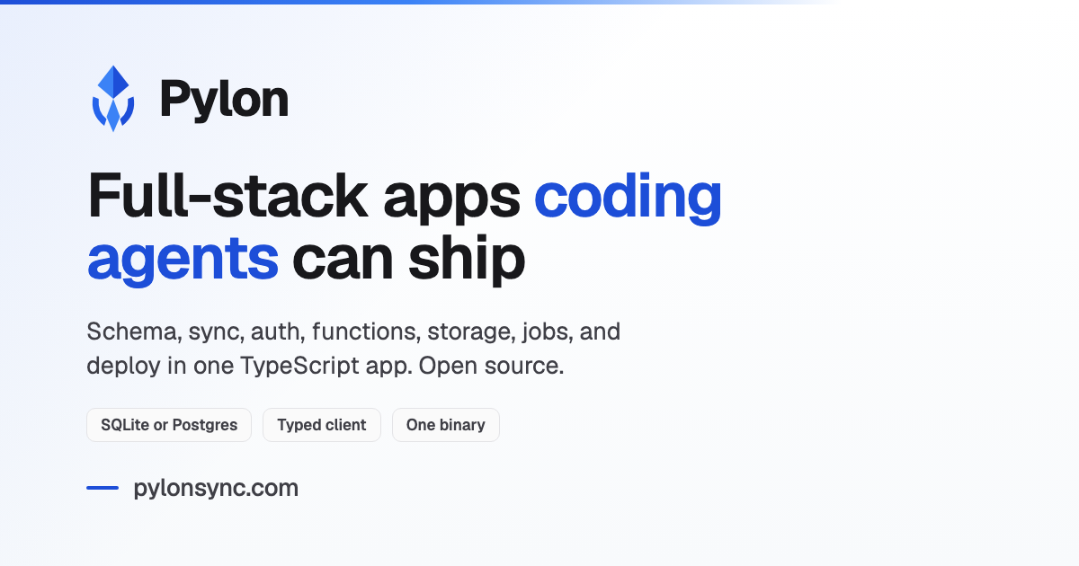 Pylon Sync launches to streamline full-stack development with unified backend and frontend tools