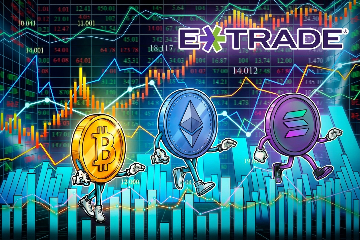 E*TRADE запускает спотовую торговлю криптовалютами для розничных инвесторов
