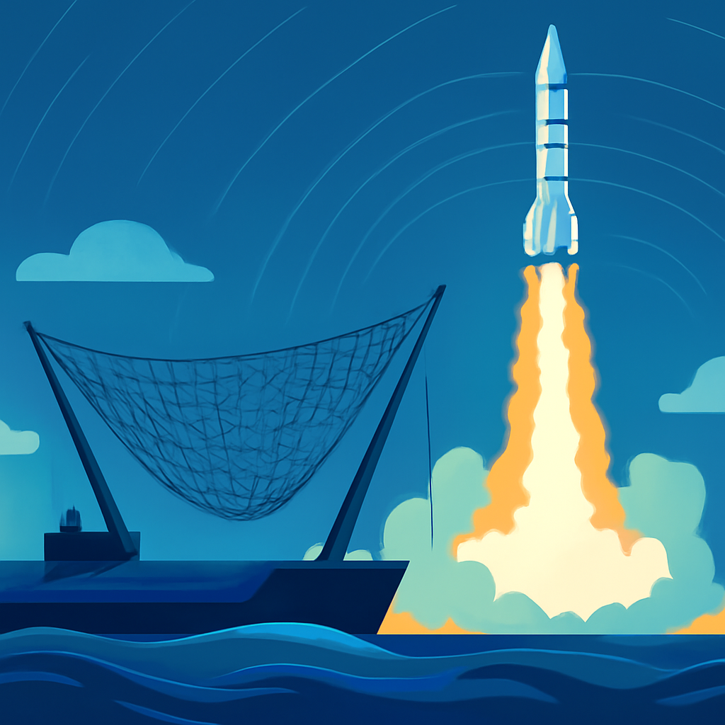 China Tests Sea-Based Rockets Designed for Net Recovery After Launch