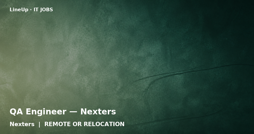 QA Engineer — Nexters